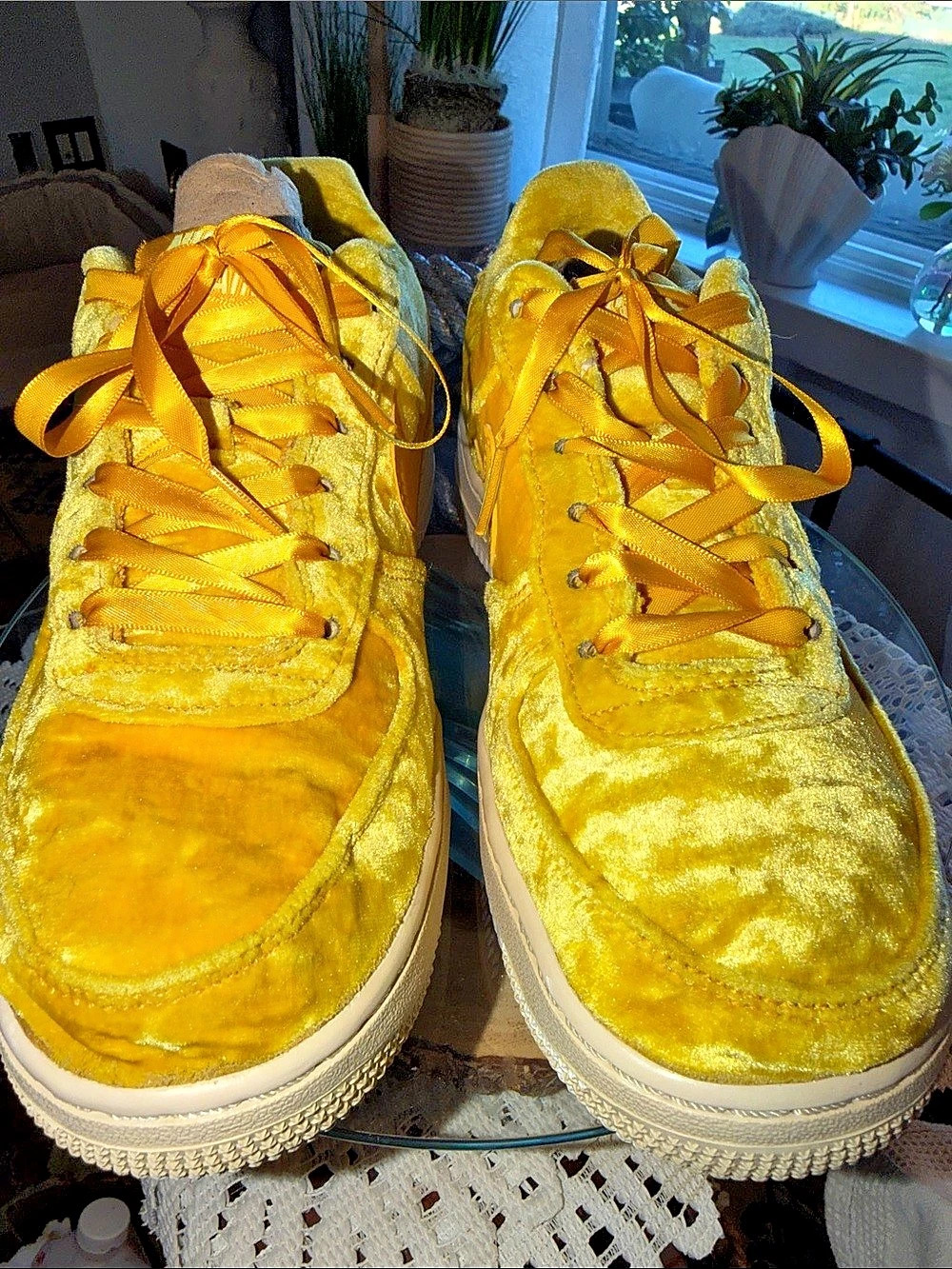 Nike Air Force 1 Yellow Sneakers US 8.5